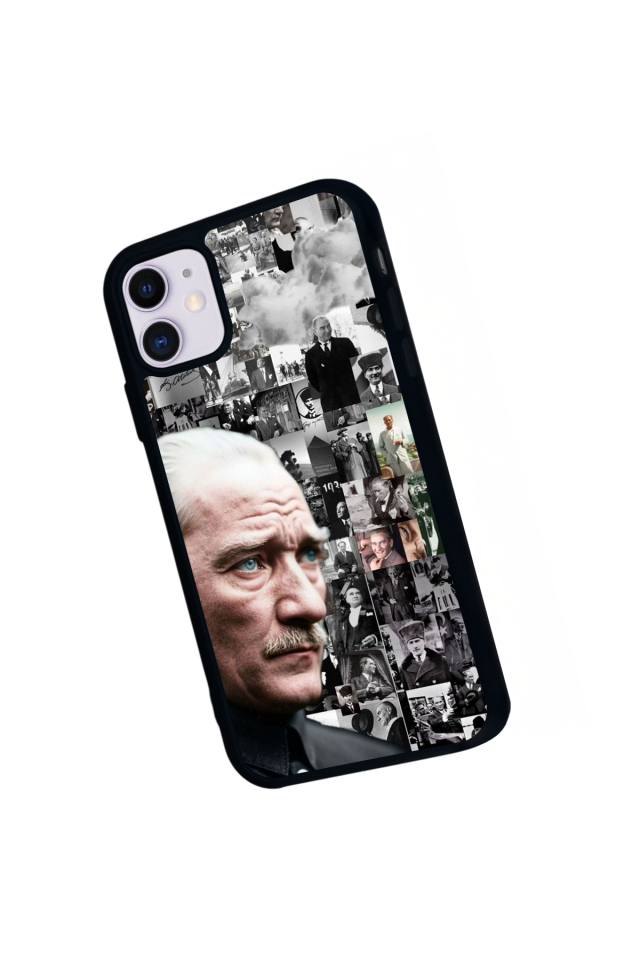 iPhone 11 Uyumlu Mustafa Kemal Ataturk Tasarımlı Glossy Premium Kılıf