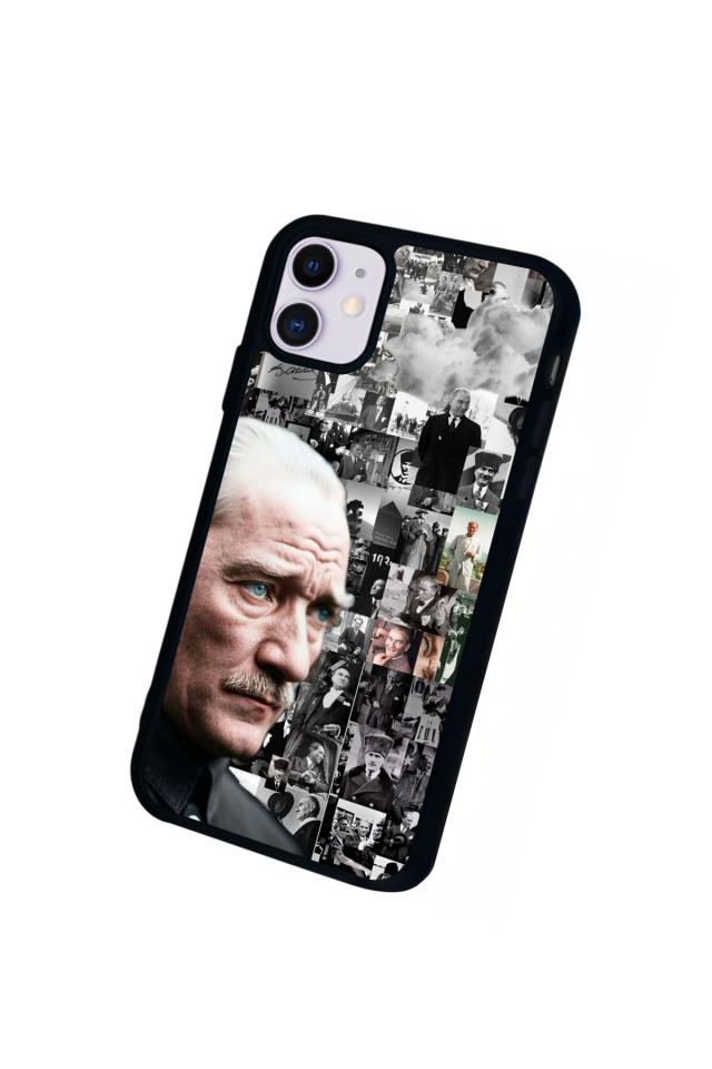 iPhone 11 Uyumlu Mustafa Kemal Ataturk Tasarımlı Glossy Premium Kılıf