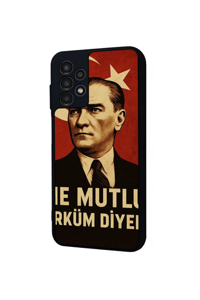 Samsung Galaxy A13 Uyumlu  Mustafa Kemal Ataturk Tasarımlı Glossy Premium Kılıf