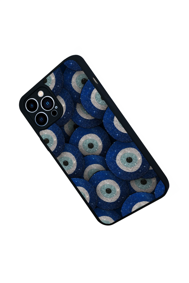 iPhone 13 Pro Max Uyumlu Nazar Tasarımlı Glossy Premium Kılıf