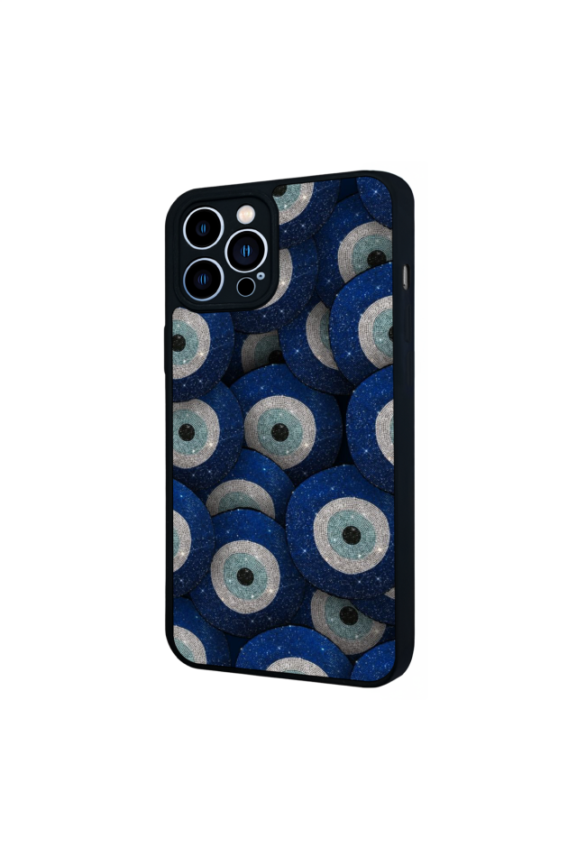 iPhone 13 Pro Max Uyumlu Nazar Tasarımlı Glossy Premium Kılıf