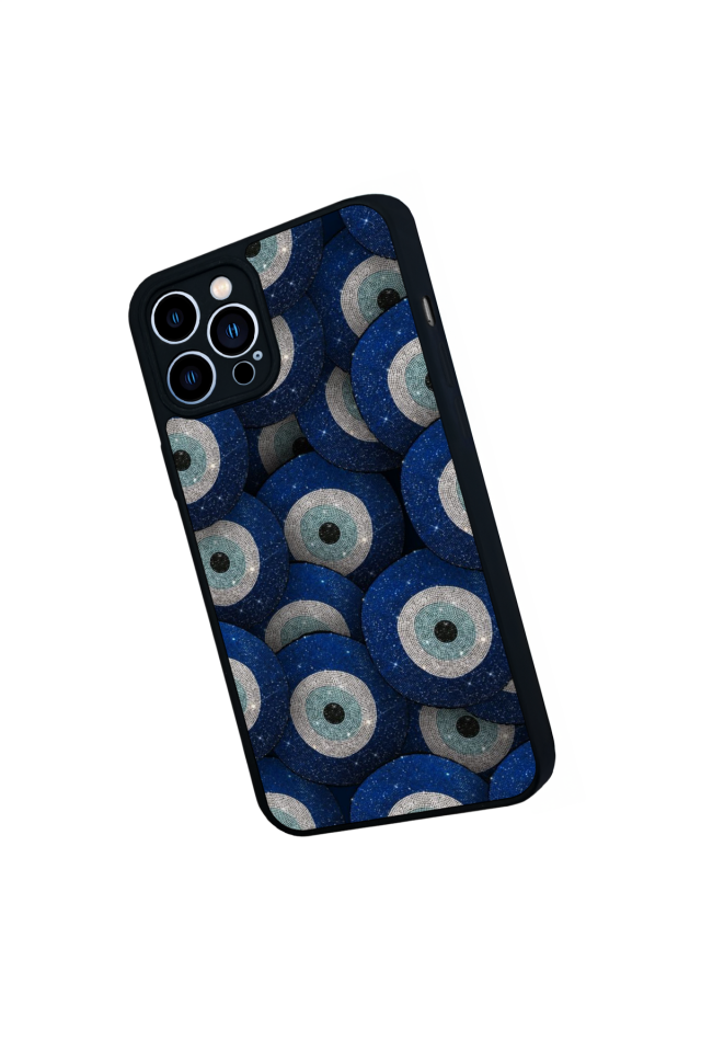 iPhone 13 Pro Max Uyumlu Nazar Tasarımlı Glossy Premium Kılıf