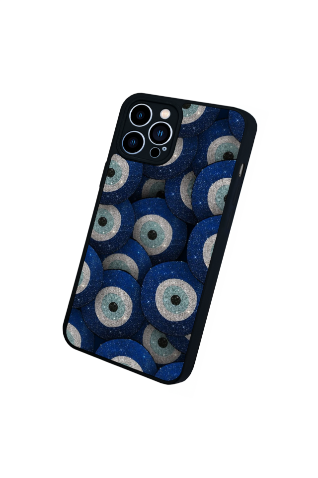 iPhone 13 Pro Max Uyumlu Nazar Tasarımlı Glossy Premium Kılıf