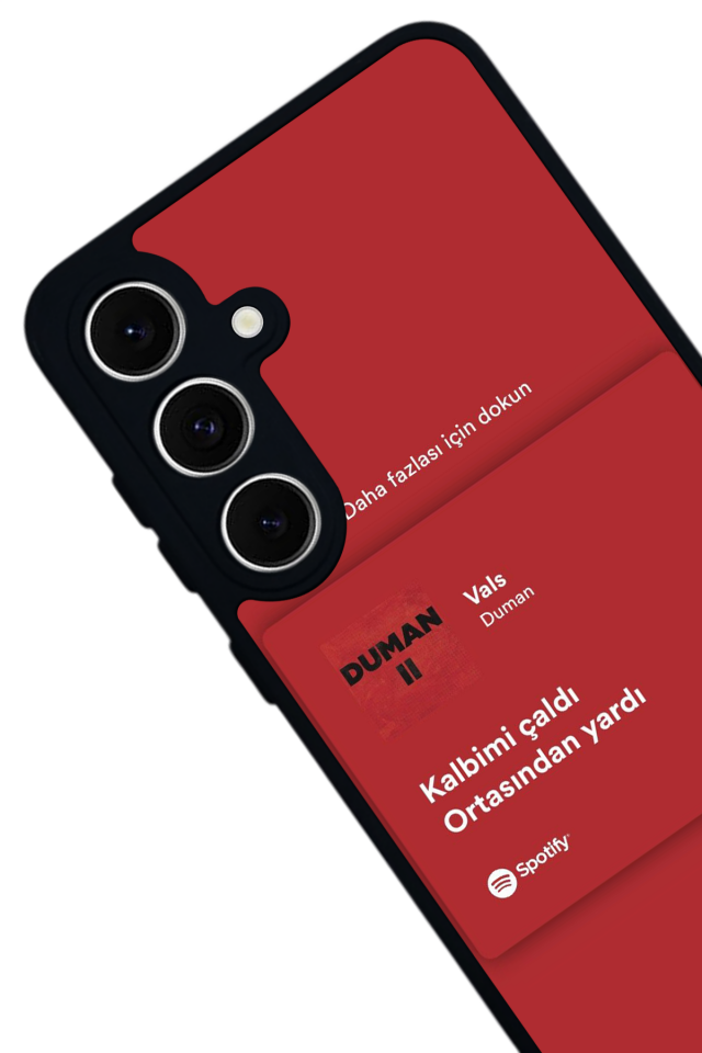 Samsung Galaxy S24 FE Uyumlu Sarki Sozleri Tasarımlı Glossy Premium Kılıf
