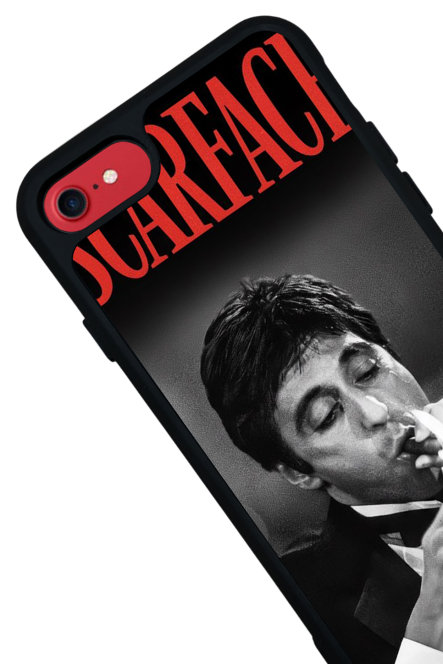iPhone 8 Uyumlu Scarface Tasarımlı Glossy Premium Kılıf