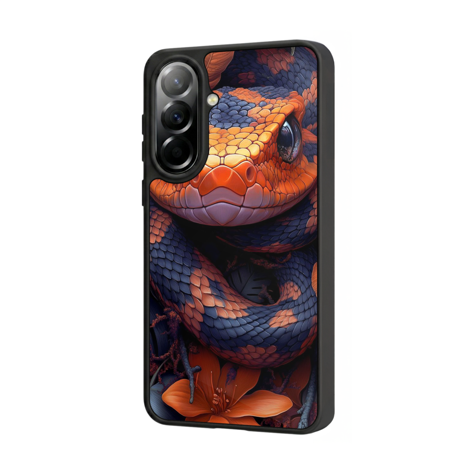 Samsung Galaxy A57 Uyumlu Yılan Tasarımlı Glossy Premium Kılıf