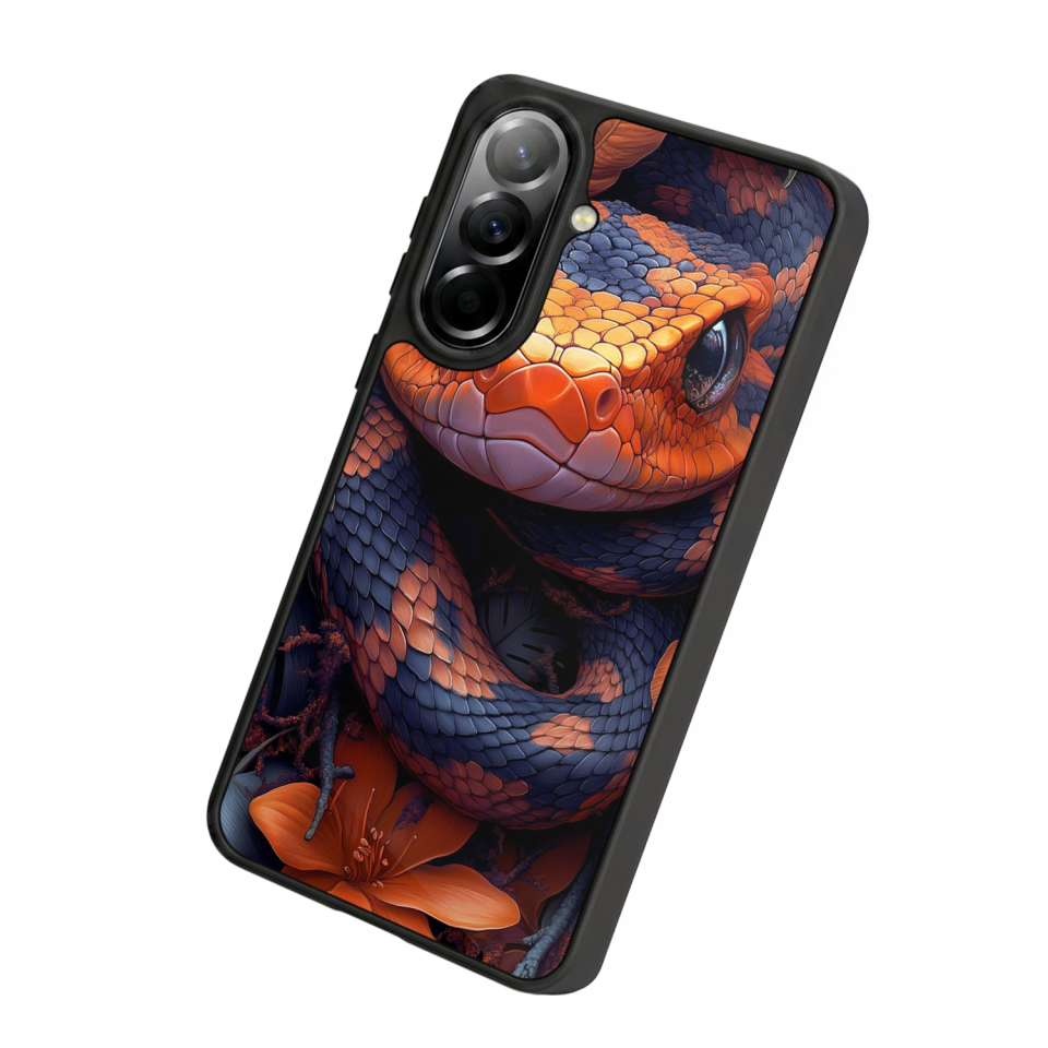 Samsung Galaxy A57 Uyumlu Yılan Tasarımlı Glossy Premium Kılıf