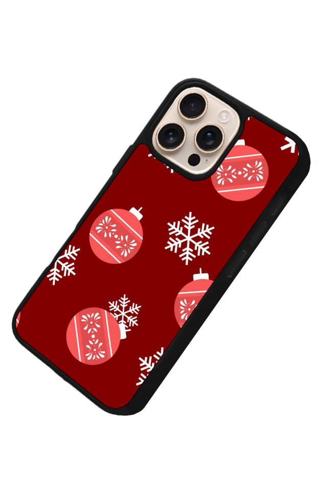 iPhone 16 Pro Max Uyumlu Yilbasi Christmas Tasarımlı Glossy Premium Kılıf