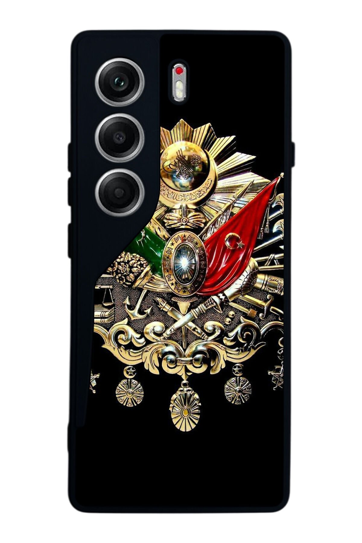 Tecno Camon 40 Uyumlu Osmanli Tugrasi Tasarımlı Glossy Premium Kılıf