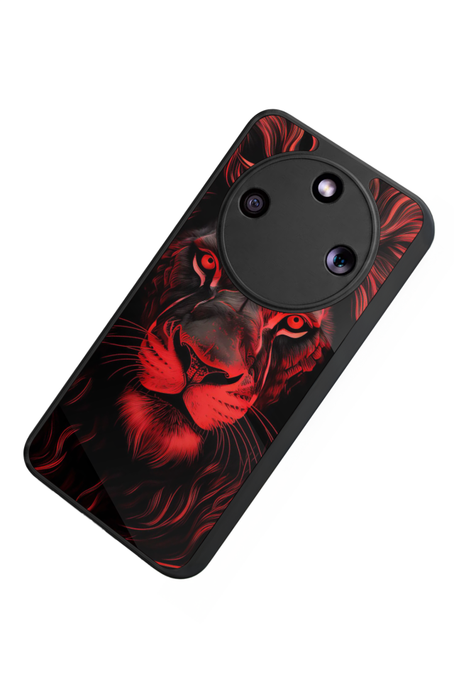 Honor Magic 8 Lite Uyumlu Aslan Tasarımlı Glossy Premium Kılıf