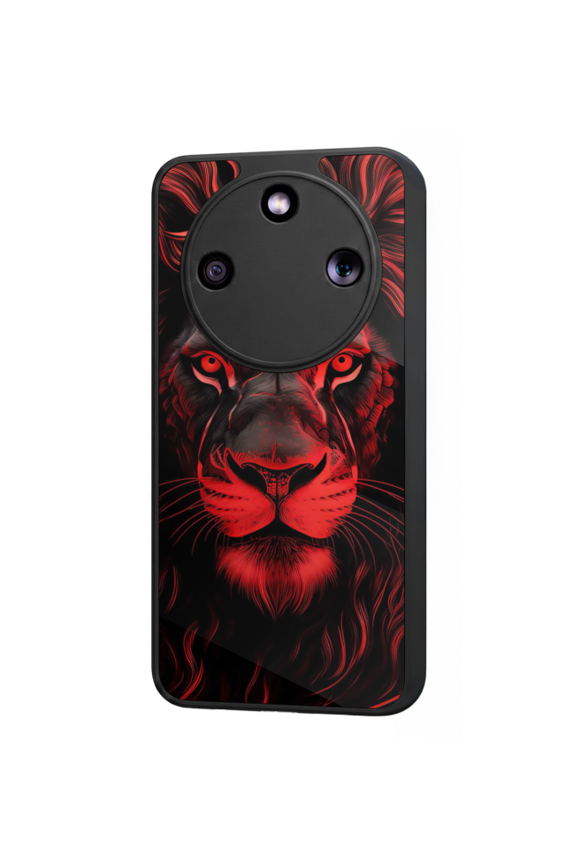 Honor Magic 8 Lite Uyumlu Aslan Tasarımlı Glossy Premium Kılıf