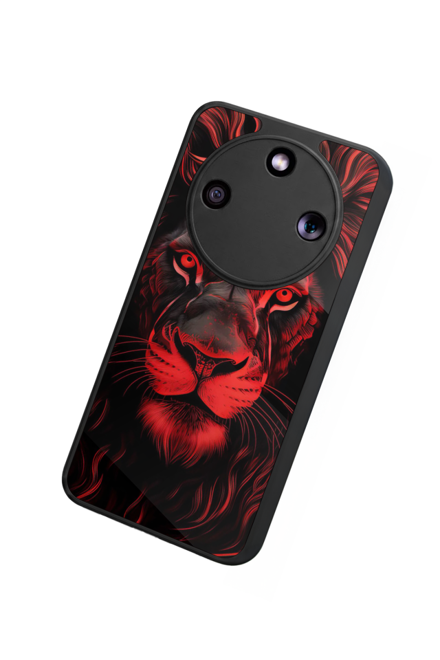 Honor Magic 8 Lite Uyumlu Aslan Tasarımlı Glossy Premium Kılıf