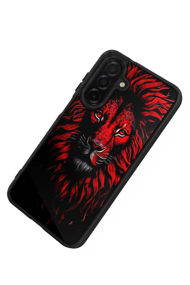 Samsung Galaxy A36 Uyumlu Aslan Tasarımlı Glossy Premium Kılıf