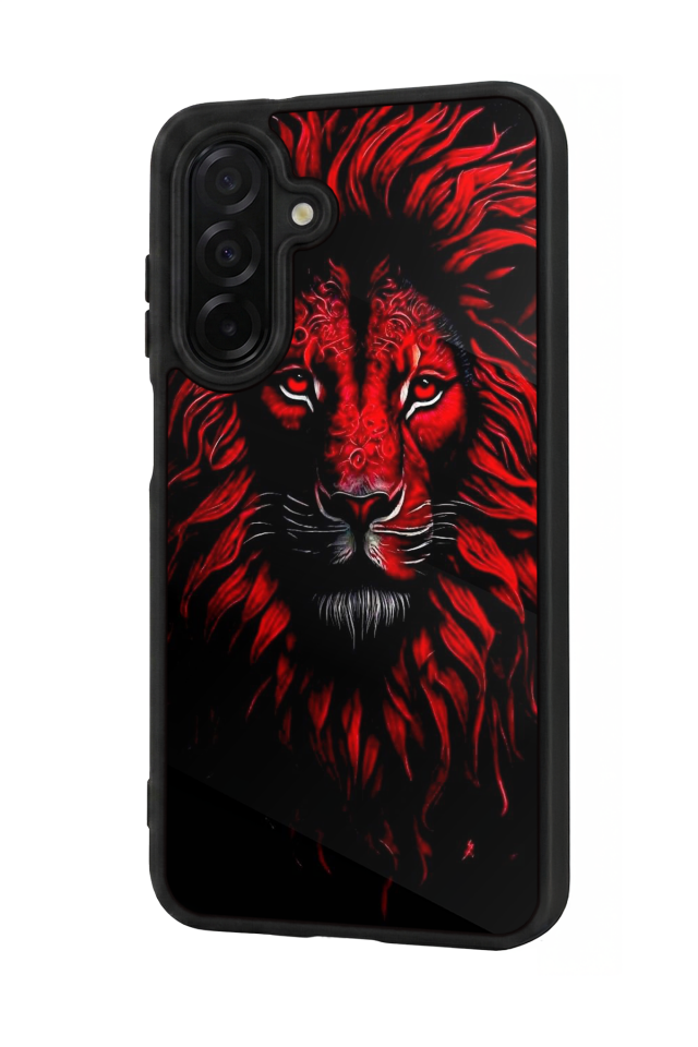 Samsung Galaxy A36 Uyumlu Aslan Tasarımlı Glossy Premium Kılıf