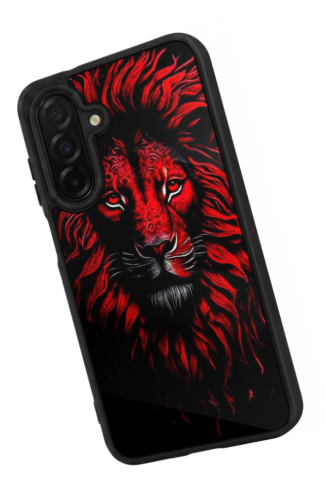 Samsung Galaxy A36 Uyumlu Aslan Tasarımlı Glossy Premium Kılıf