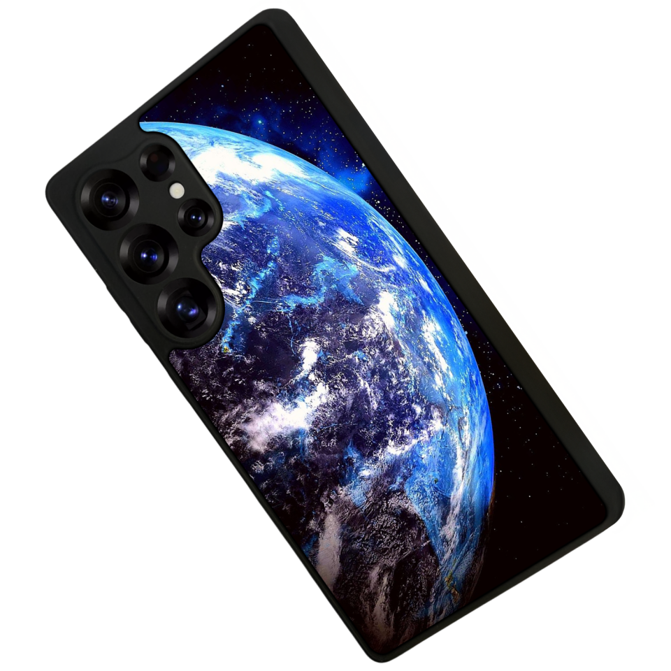 Samsung Galaxy S25 Ultra Uyumlu Ay Tasarımlı Glossy Premium Kılıf