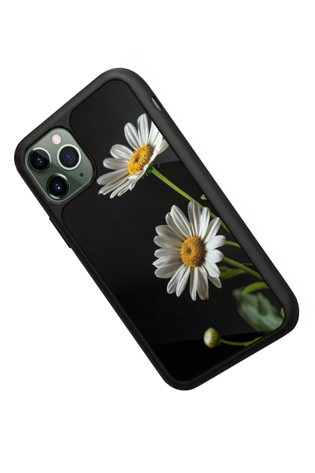 iPhone 11 Pro Uyumlu Cicek Tasarımlı Glossy Premium Kılıf
