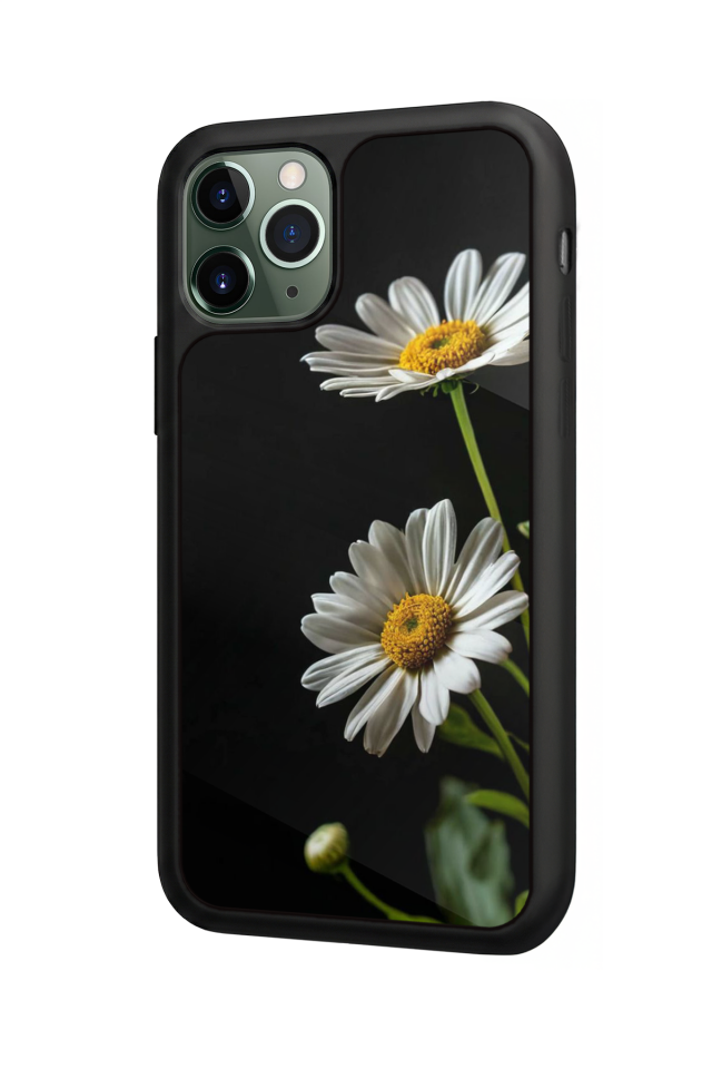 iPhone 11 Pro Uyumlu Cicek Tasarımlı Glossy Premium Kılıf