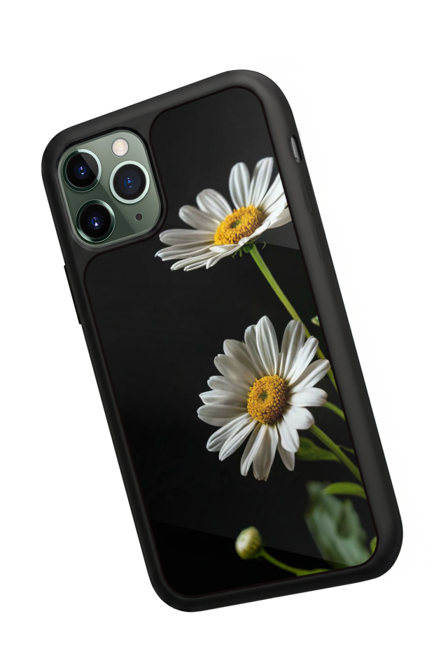 iPhone 11 Pro Uyumlu Cicek Tasarımlı Glossy Premium Kılıf
