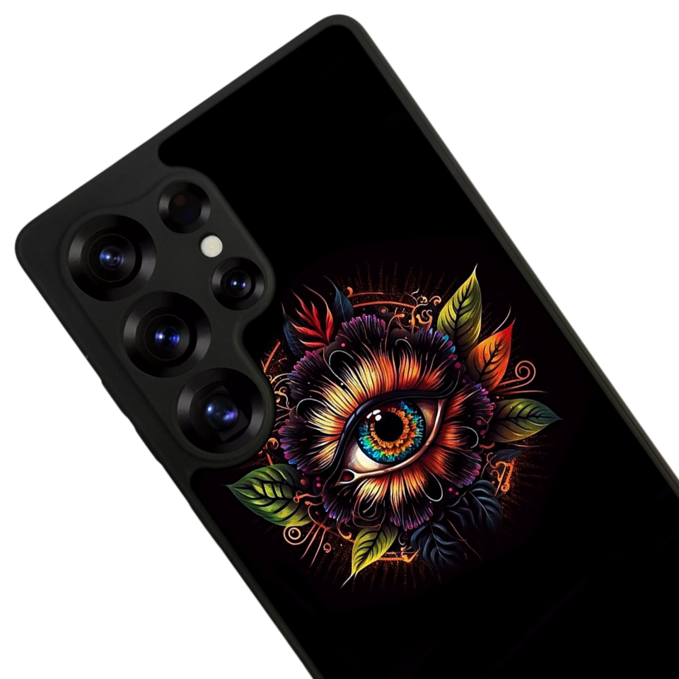Samsung Galaxy S25 Ultra Uyumlu Göz Tasarımlı Glossy Premium Kılıf