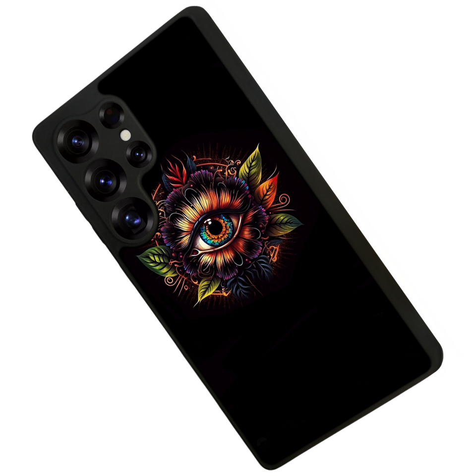 Samsung Galaxy S25 Ultra Uyumlu Göz Tasarımlı Glossy Premium Kılıf