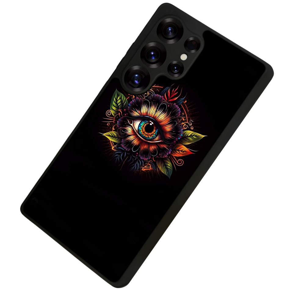 Samsung Galaxy S25 Ultra Uyumlu Göz Tasarımlı Glossy Premium Kılıf