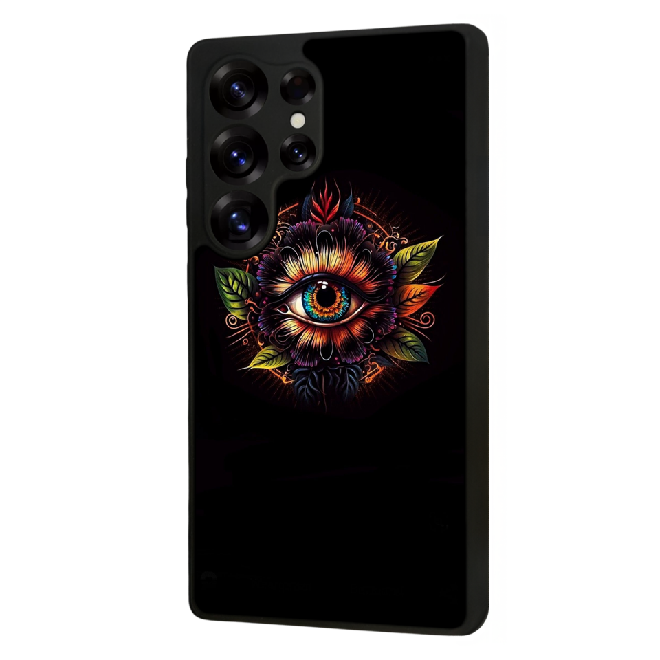 Samsung Galaxy S25 Ultra Uyumlu Göz Tasarımlı Glossy Premium Kılıf