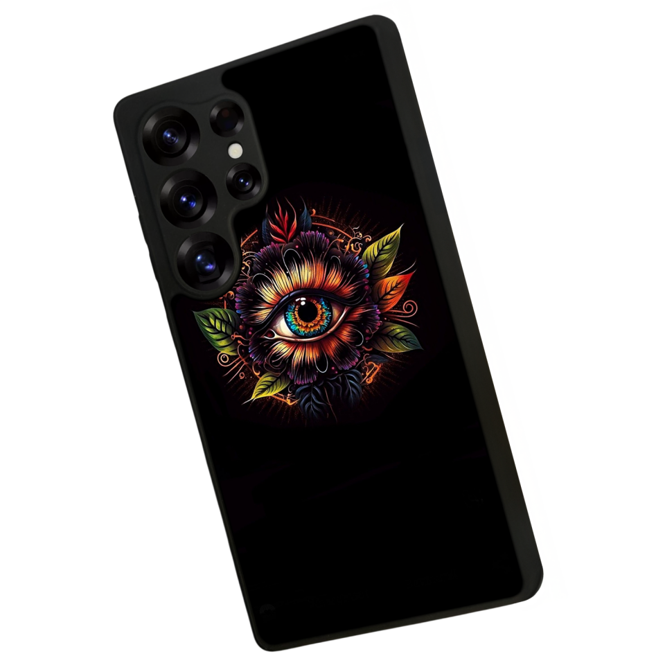 Samsung Galaxy S25 Ultra Uyumlu Göz Tasarımlı Glossy Premium Kılıf