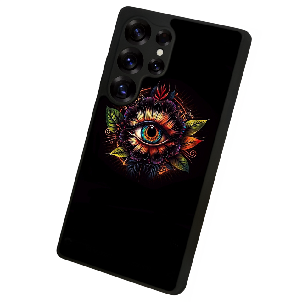 Samsung Galaxy S25 Ultra Uyumlu Göz Tasarımlı Glossy Premium Kılıf