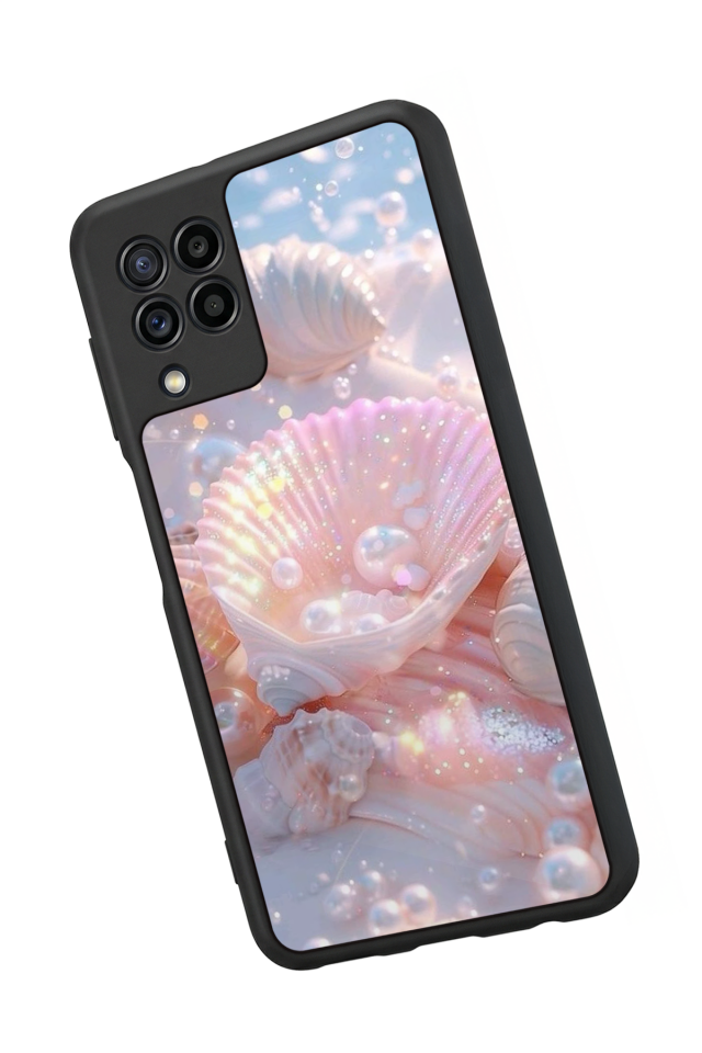 Samsung Galaxy M32 Uyumlu  İnci Tasarımlı Glossy Premium Kılıf