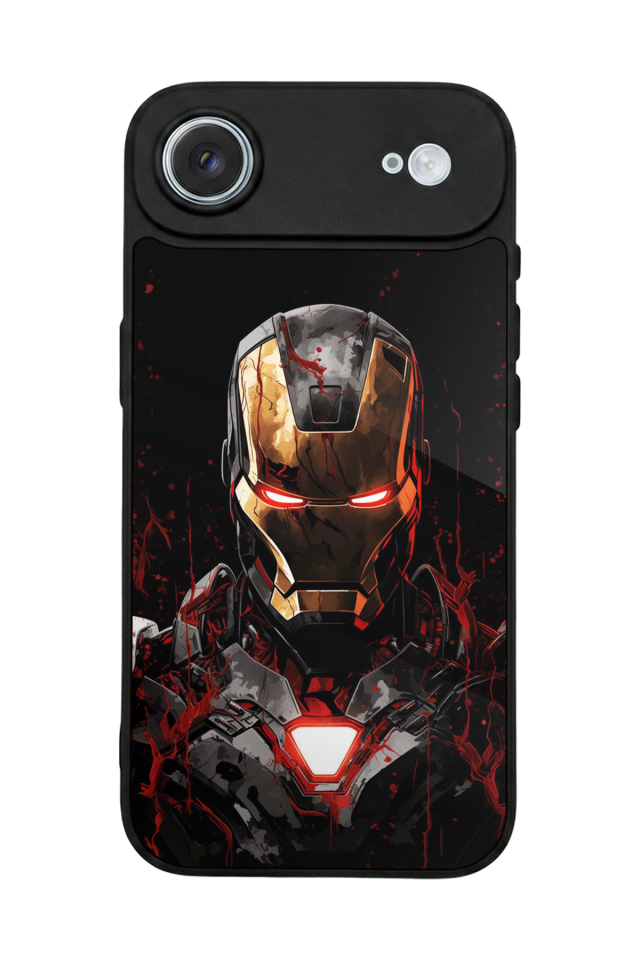 iPhone 17 Air Uyumlu  Iron Man ( Demir Adam ) Tasarımlı Glossy Premium Kılıf