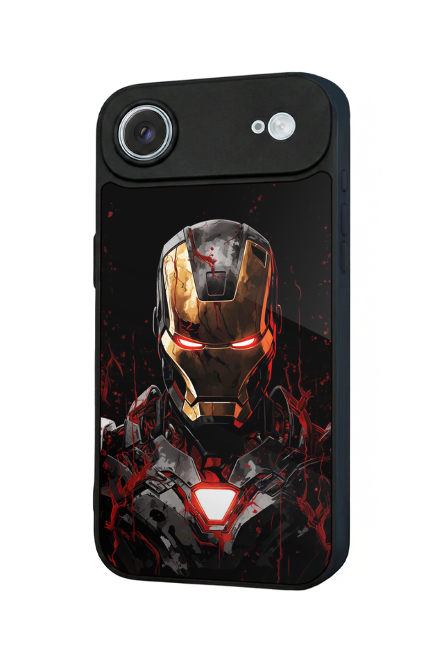 iPhone 17 Air Uyumlu  Iron Man ( Demir Adam ) Tasarımlı Glossy Premium Kılıf