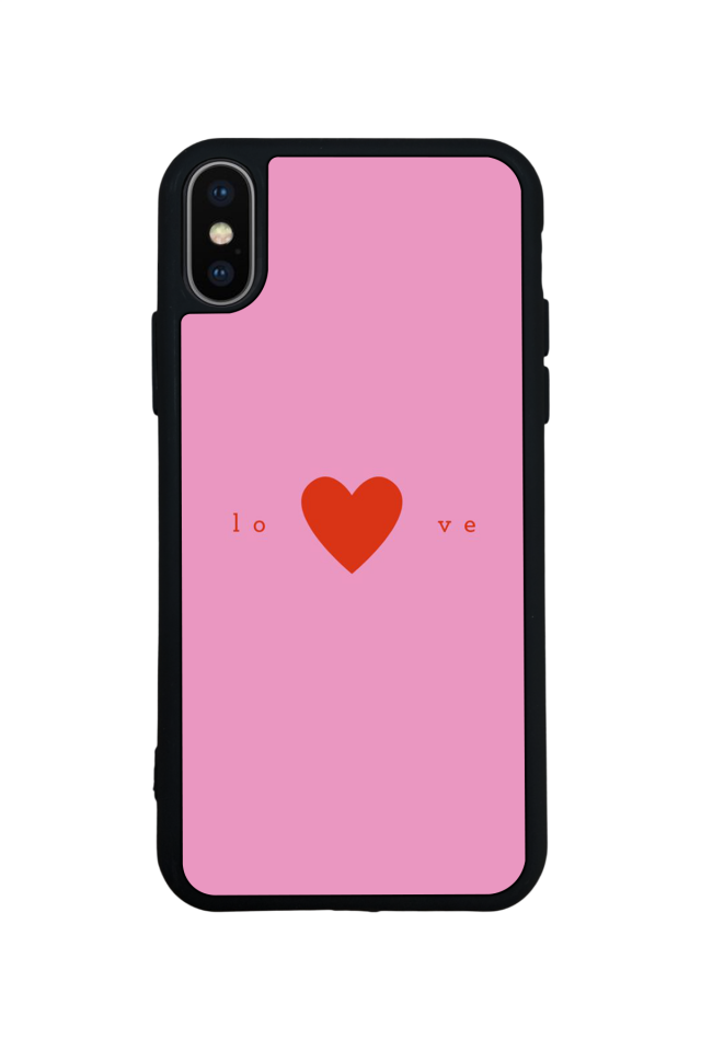 iPhone XS Max Uyumlu Kalp Love Tasarımlı Glossy Premium Kılıf