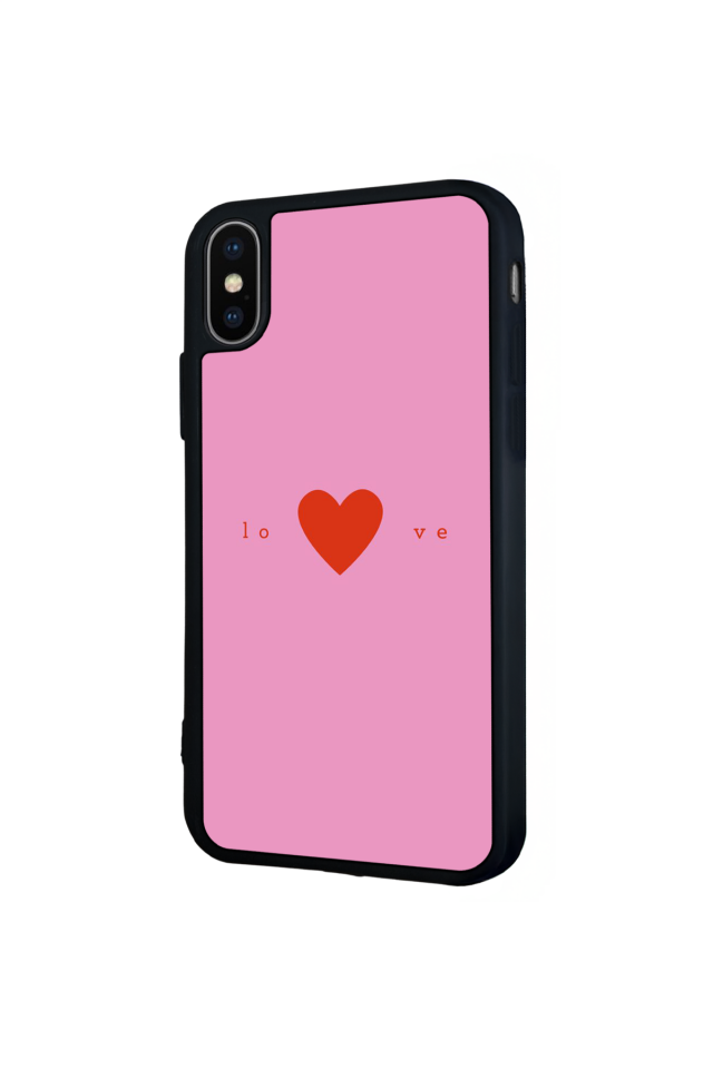 iPhone XS Max Uyumlu Kalp Love Tasarımlı Glossy Premium Kılıf