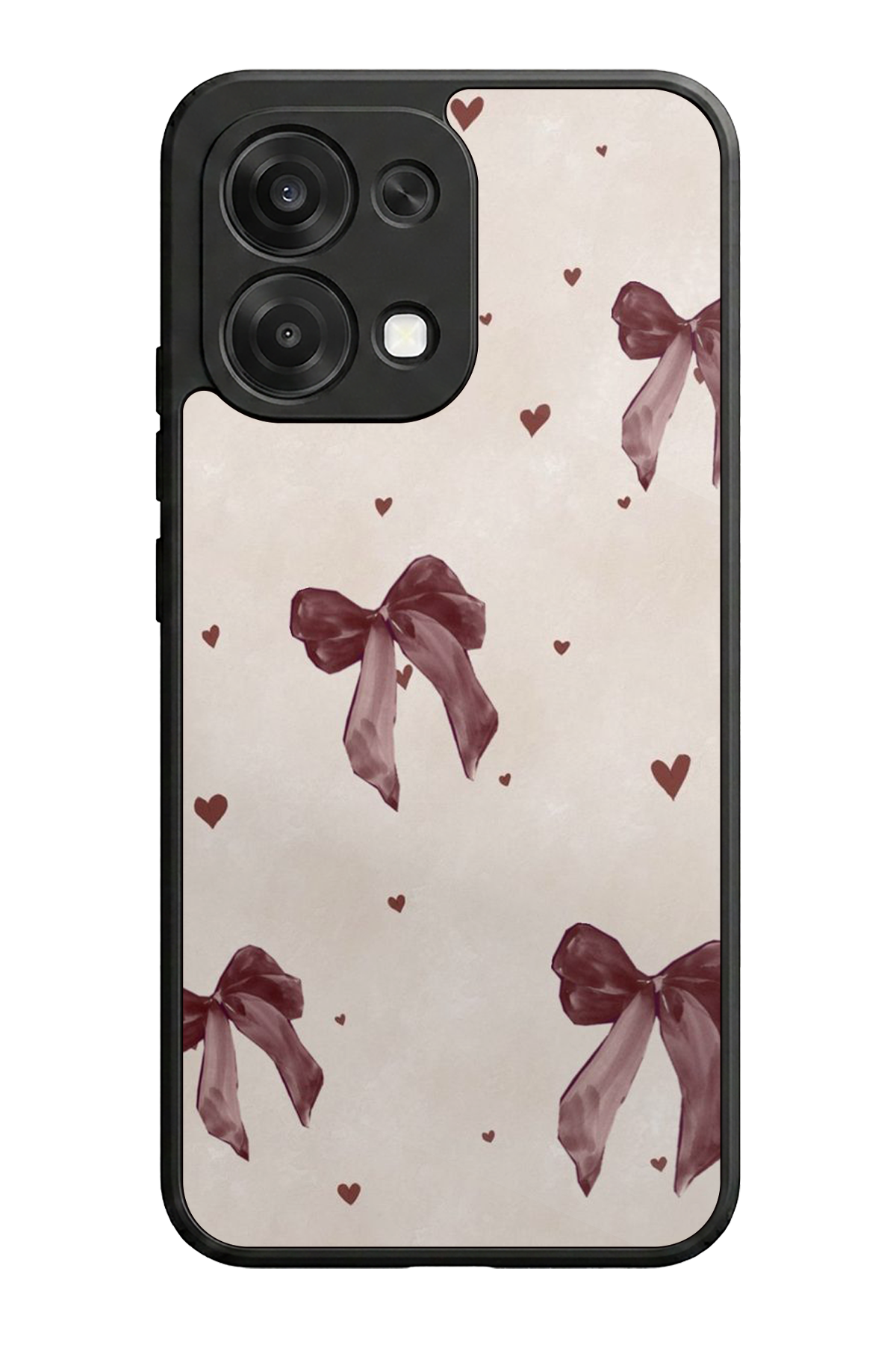 Oppo A6 Pro Uyumlu Kurdele Tasarımlı Glossy Premium Kılıf