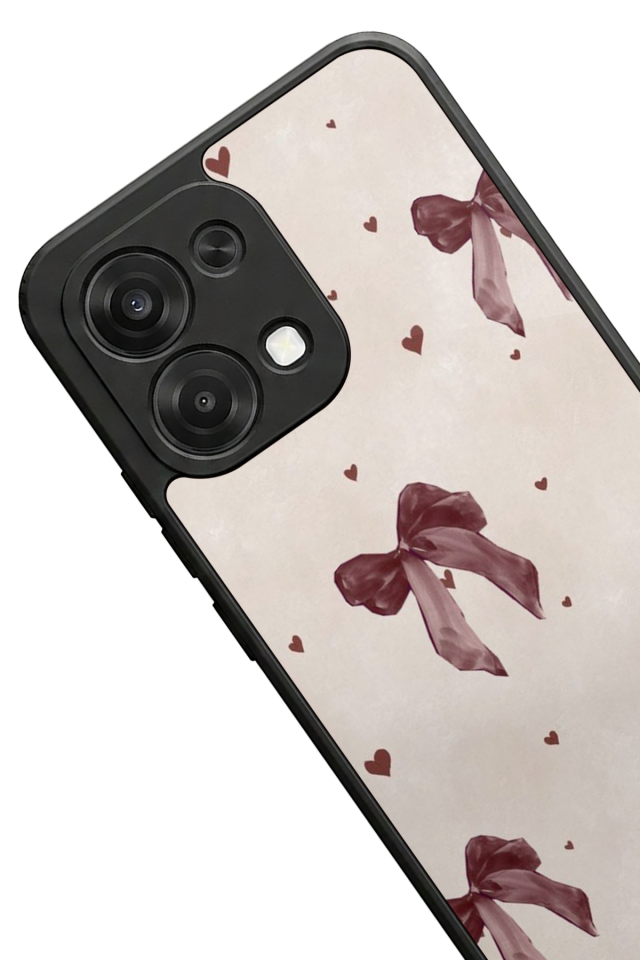 Oppo A6 Pro Uyumlu Kurdele Tasarımlı Glossy Premium Kılıf