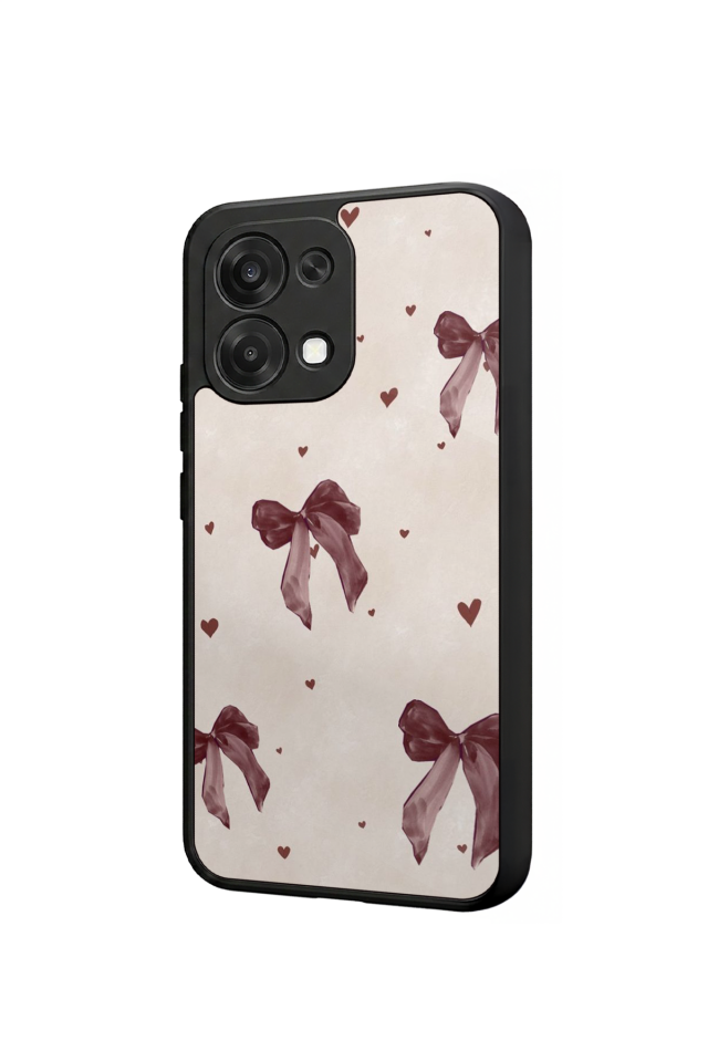 Oppo A6 Pro Uyumlu Kurdele Tasarımlı Glossy Premium Kılıf
