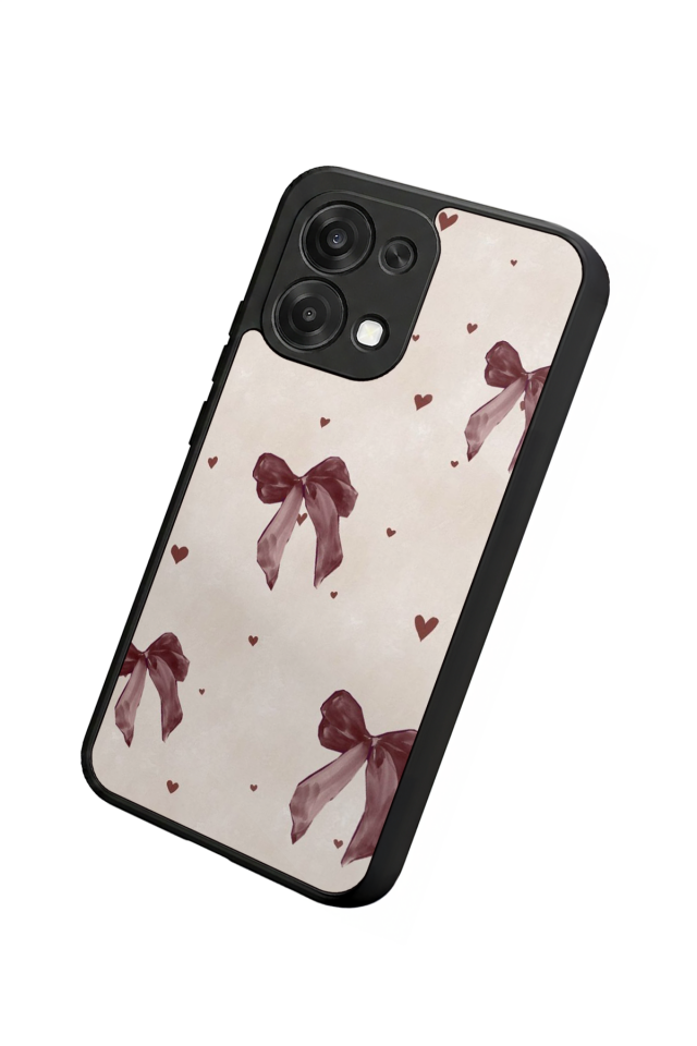 Oppo A6 Pro Uyumlu Kurdele Tasarımlı Glossy Premium Kılıf