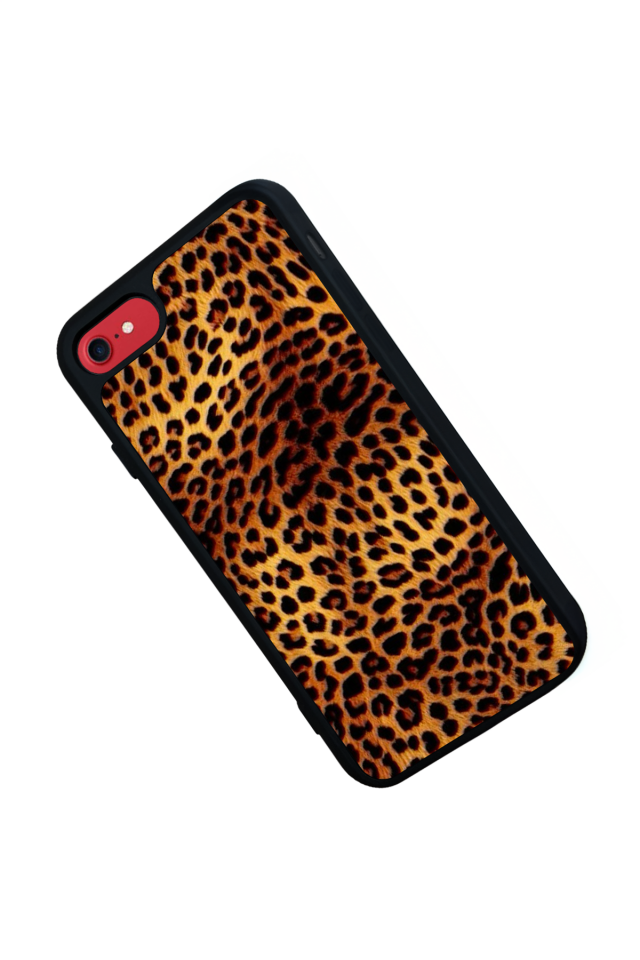 iPhone 7 Uyumlu Leopar Tasarımlı Glossy Premium Kılıf