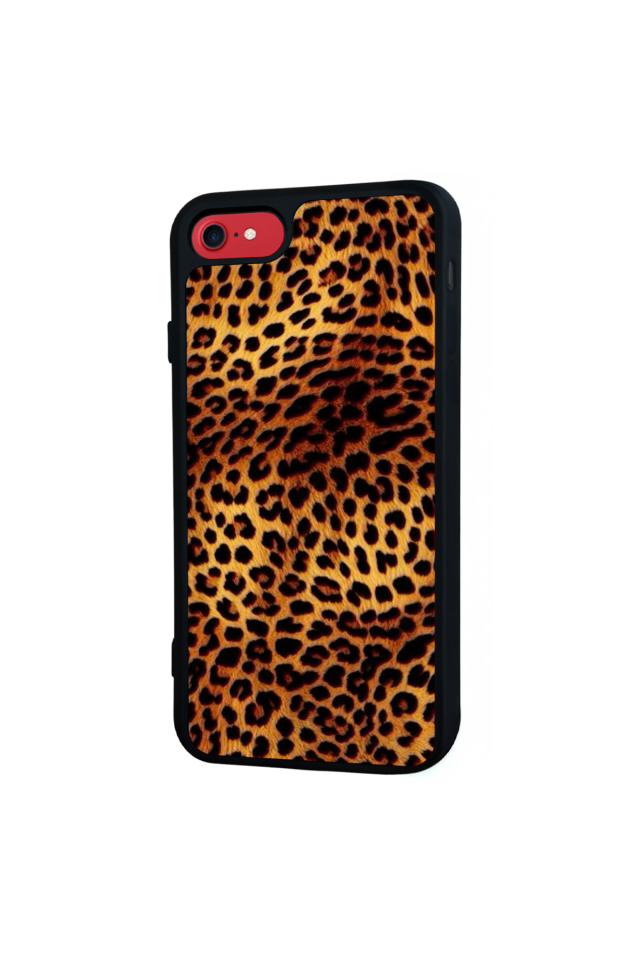 iPhone 7 Uyumlu Leopar Tasarımlı Glossy Premium Kılıf