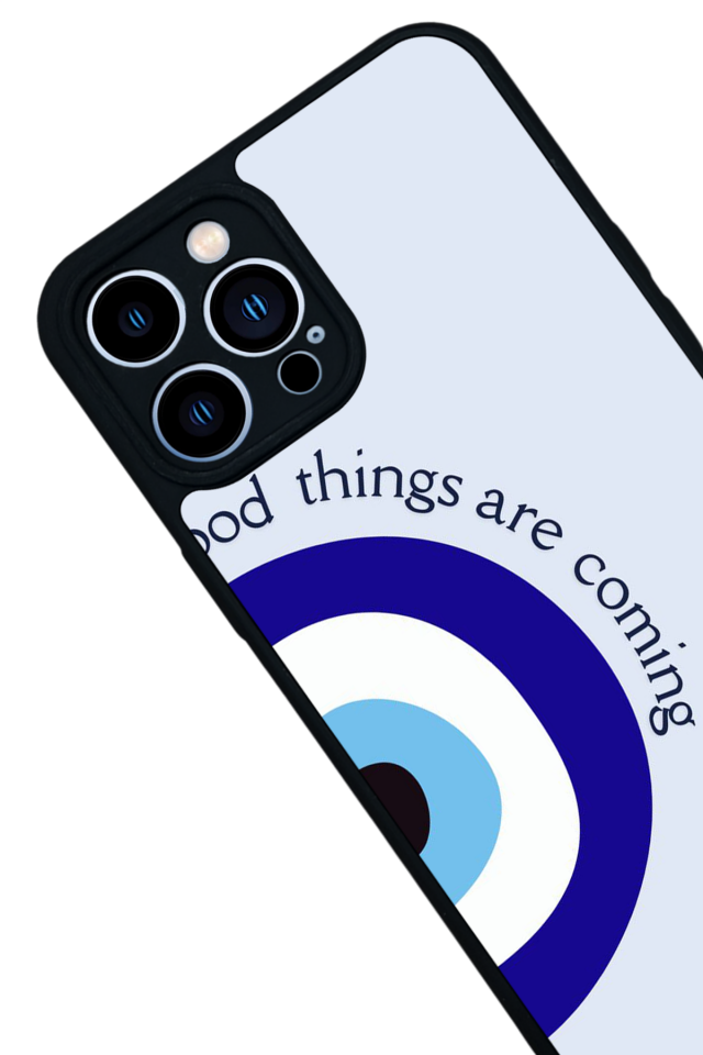 iPhone 13 Pro Max Uyumlu Nazar Tasarımlı Glossy Premium Kılıf