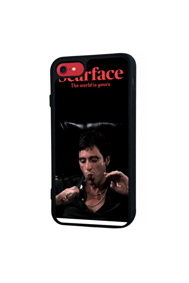 iPhone 8 Uyumlu Scarface Tasarımlı Glossy Premium Kılıf