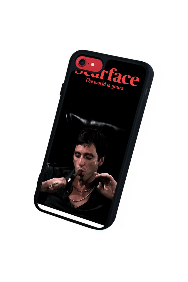 iPhone 8 Uyumlu Scarface Tasarımlı Glossy Premium Kılıf