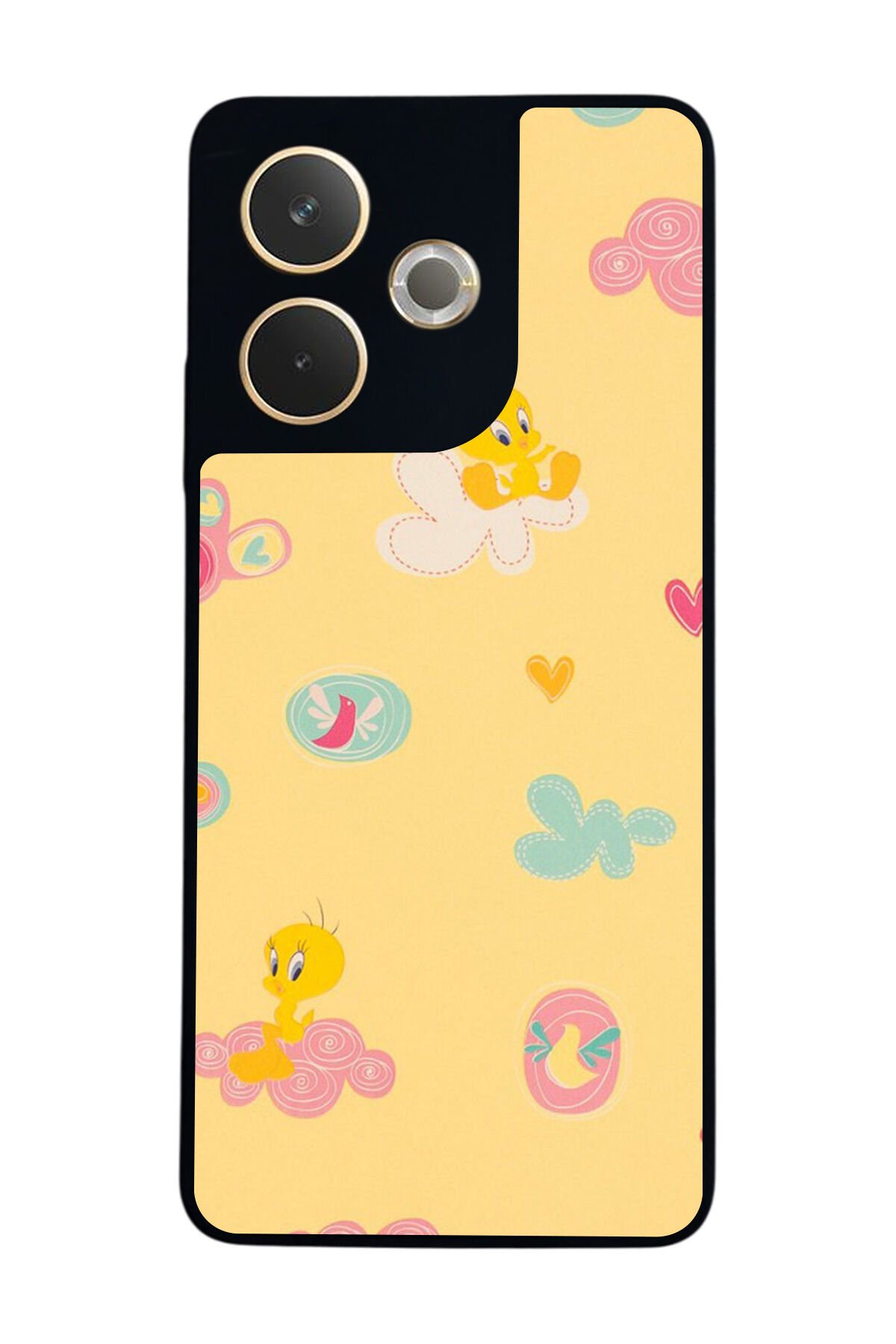 Oppo A5 Pro Uyumlu Tweety Tasarımlı Glossy Premium Kılıf