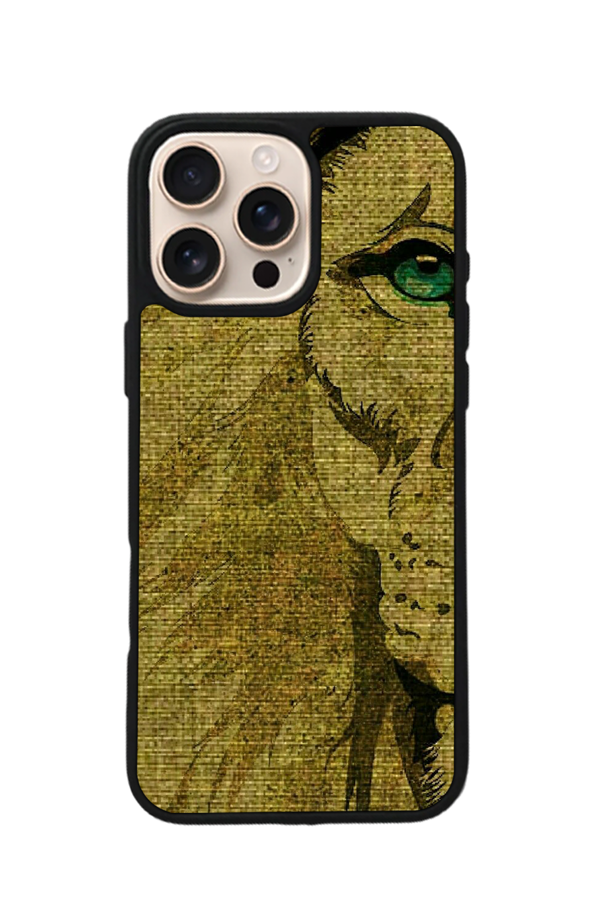 iPhone 14 Pro Max Uyumlu Aslan Tasarımlı Glossy Premium Kılıf