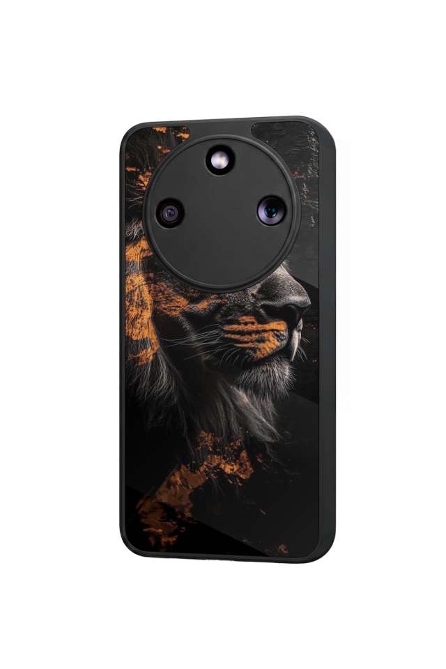 Honor Magic 8 Lite Uyumlu Aslan Tasarımlı Glossy Premium Kılıf