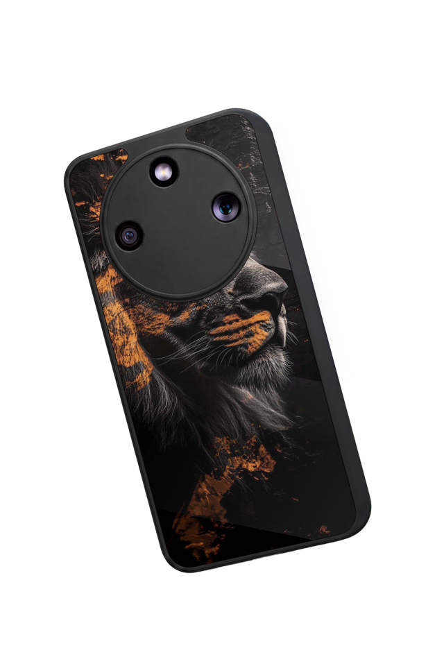 Honor Magic 8 Lite Uyumlu Aslan Tasarımlı Glossy Premium Kılıf