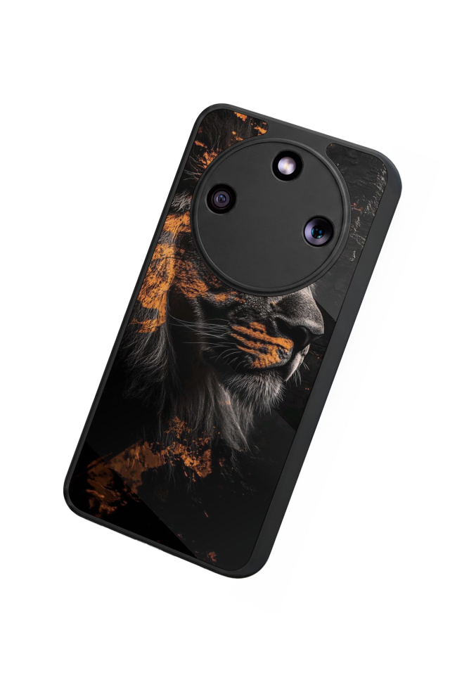 Honor Magic 8 Lite Uyumlu Aslan Tasarımlı Glossy Premium Kılıf