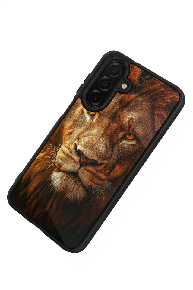 Samsung Galaxy A36 Uyumlu Aslan Tasarımlı Glossy Premium Kılıf