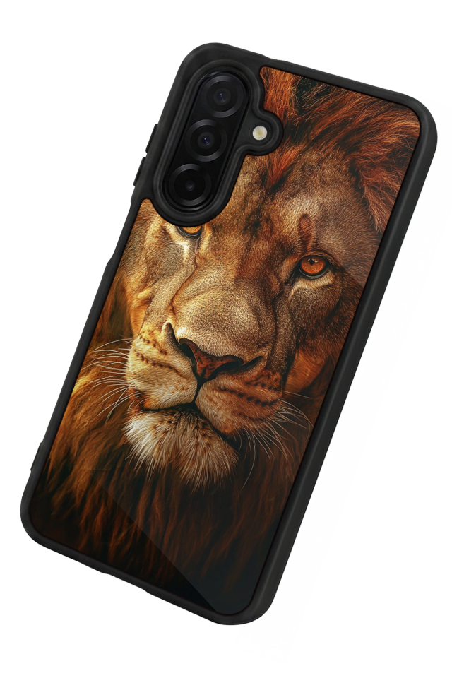 Samsung Galaxy A36 Uyumlu Aslan Tasarımlı Glossy Premium Kılıf